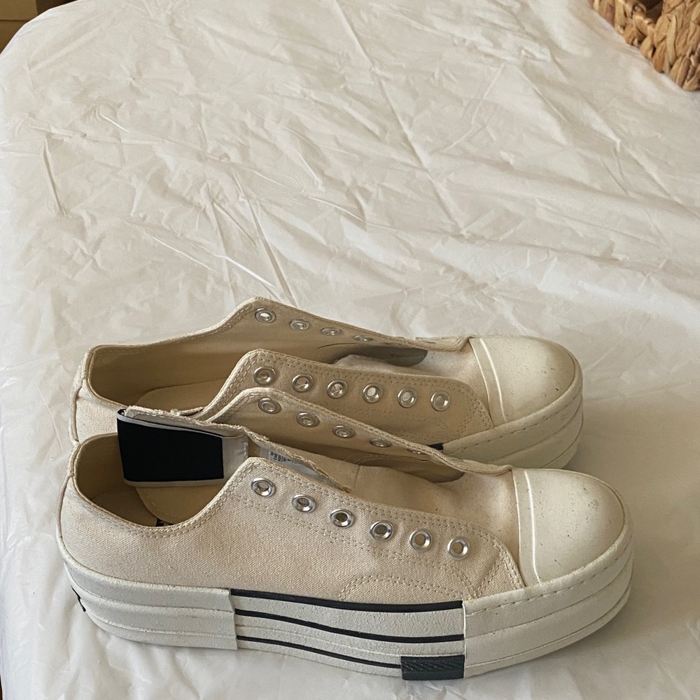 Converse Women's Off-White Platform Sneakers